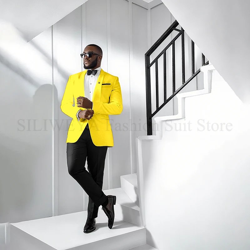 Trajes formales para hombre, chal de boda con solapa, 2 piezas, | Ropa de hombre · Omeda.es - Imagen 20