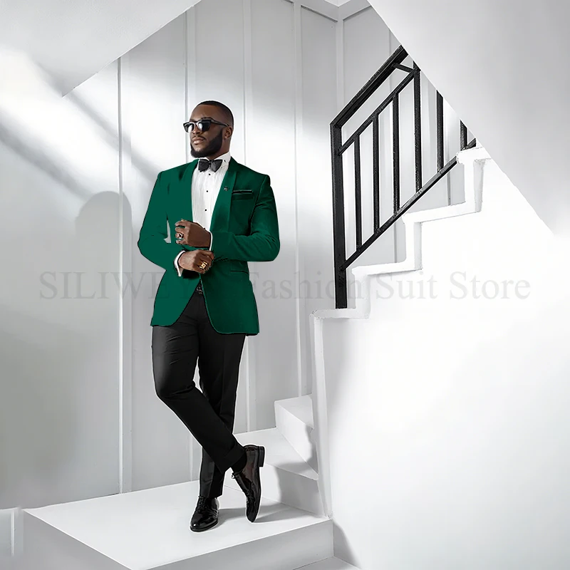 Trajes formales para hombre, chal de boda con solapa, 2 piezas, | Ropa de hombre · Omeda.es - Imagen 30