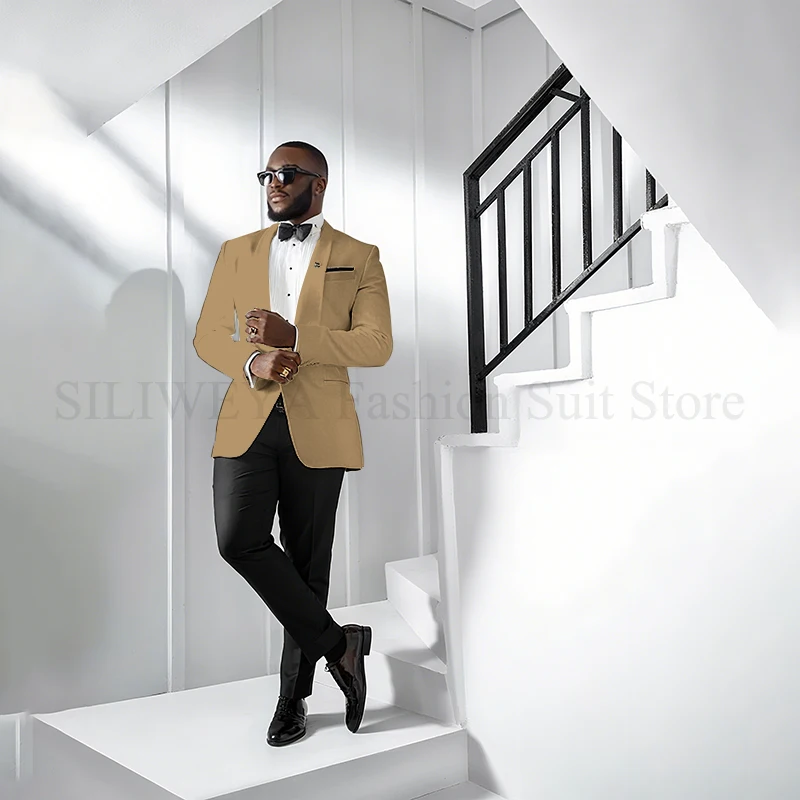 Trajes formales para hombre, chal de boda con solapa, 2 piezas, | Ropa de hombre · Omeda.es - Imagen 31