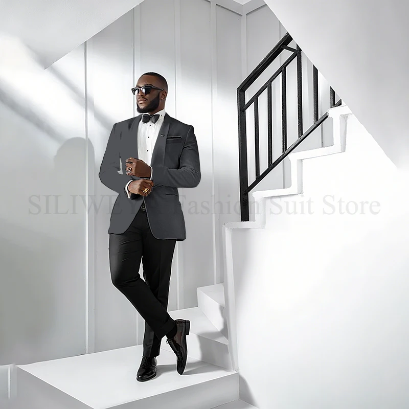 Trajes formales para hombre, chal de boda con solapa, 2 piezas, | Ropa de hombre · Omeda.es - Imagen 34