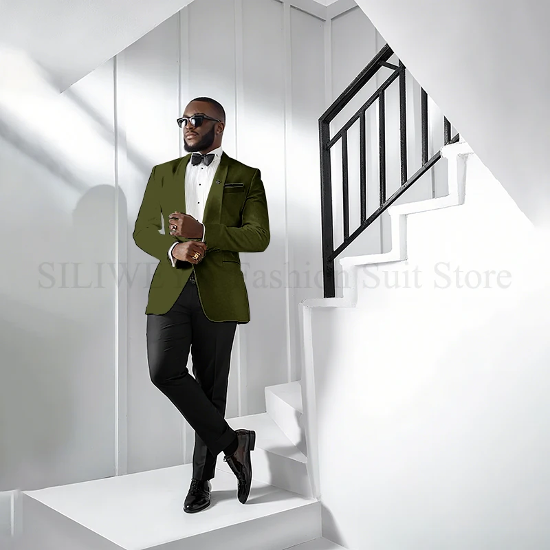 Trajes formales para hombre, chal de boda con solapa, 2 piezas, | Ropa de hombre · Omeda.es - Imagen 35