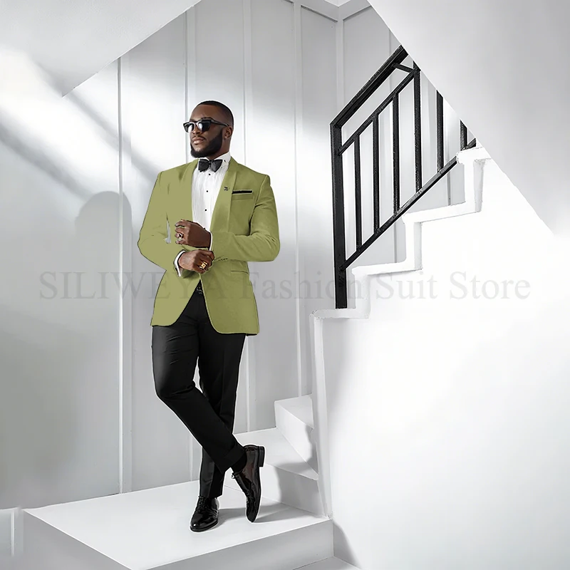 Trajes formales para hombre, chal de boda con solapa, 2 piezas, | Ropa de hombre · Omeda.es - Imagen 36