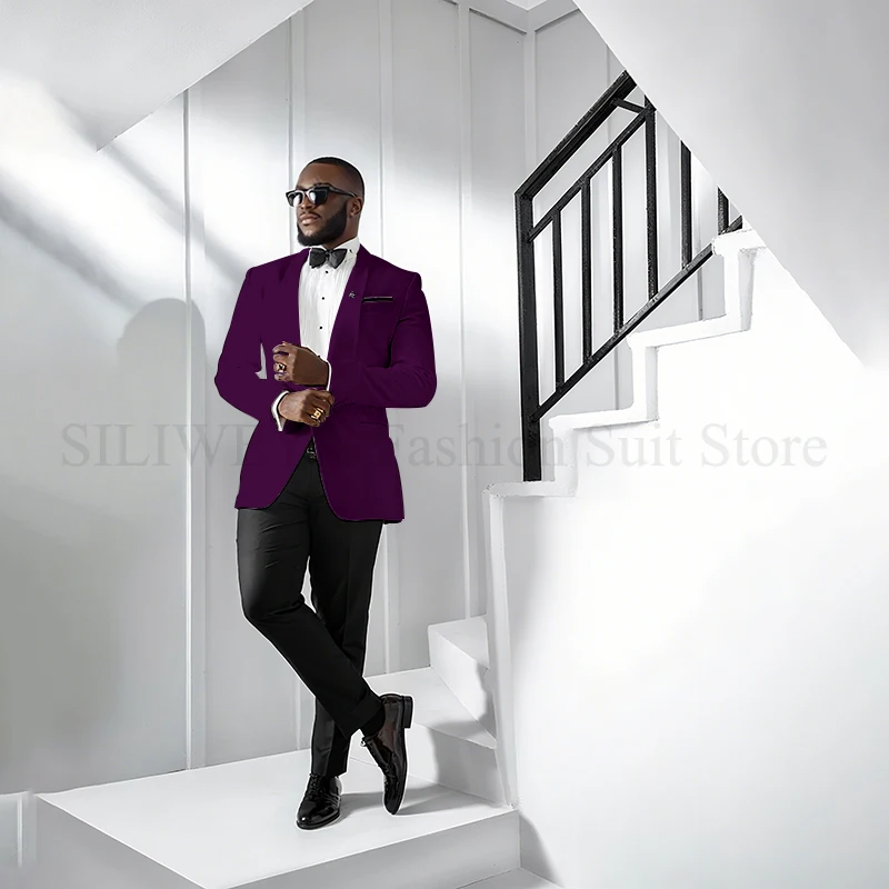 Trajes formales para hombre, chal de boda con solapa, 2 piezas, | Ropa de hombre · Omeda.es - Imagen 37