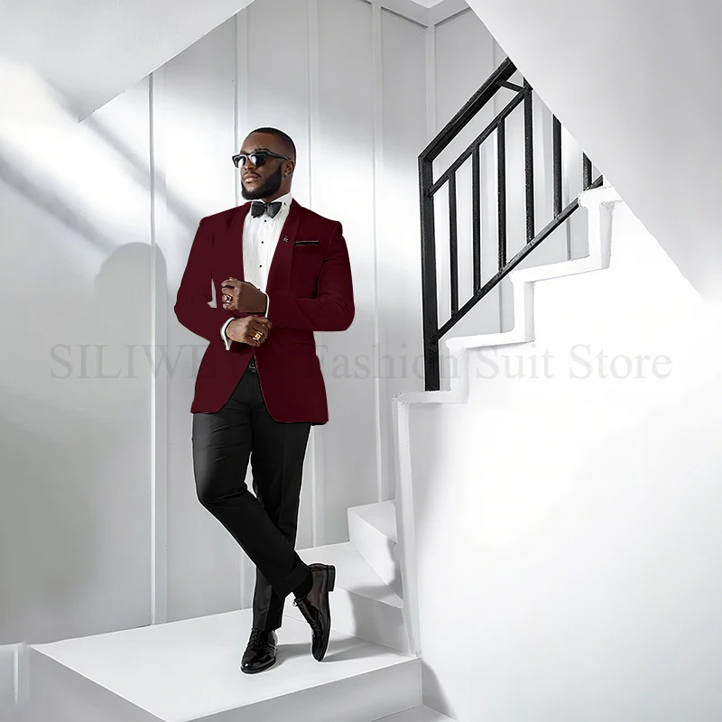 Trajes formales para hombre, chal de boda con solapa, 2 piezas, | Ropa de hombre · Omeda.es - Imagen 38