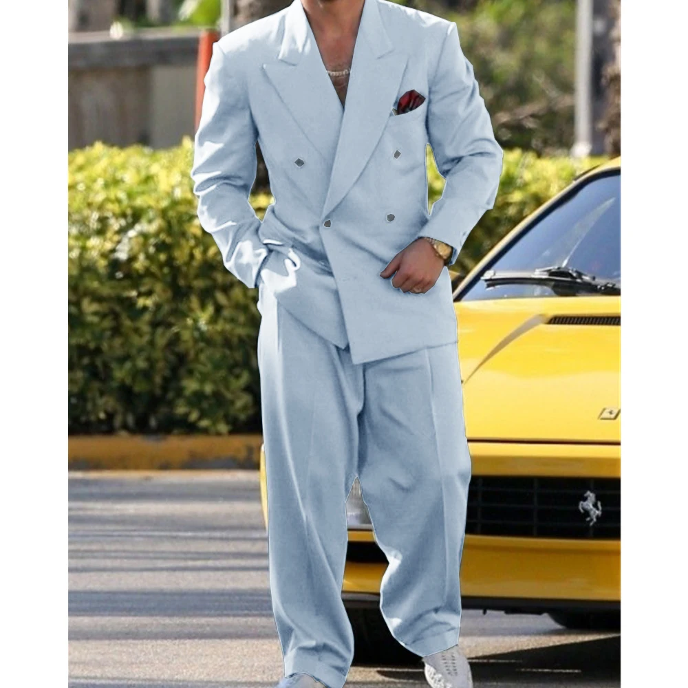 Trajes formales para hombre, conjunto de traje de boda de lujo 2023, | Ropa de hombre · Omeda.es - Imagen 14