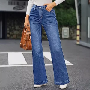 Vaqueros acampanados para mujer, Vaqueros ajustados para mujer, | Ropa de mujer · Omeda.es