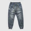 Vaqueros clásicos de mezclilla azul lavados para hombres, pantalones | Ropa de hombre · Omeda.es