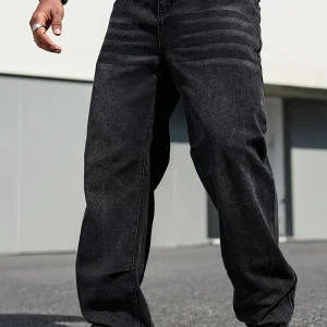 Vaqueros clásicos de pierna recta para hombre: mezcla de algodón, | Ropa de hombre · Omeda.es