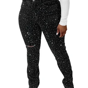 Vaqueros elásticos ajustados a la moda para mujer, pantalones pitillo | Ropa de mujer · Omeda.es