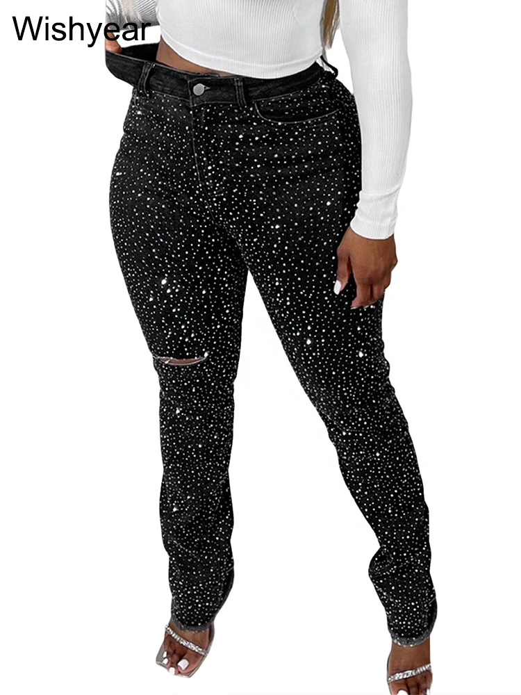 Vaqueros elásticos ajustados a la moda para mujer, pantalones pitillo | Ropa de mujer · Omeda.es