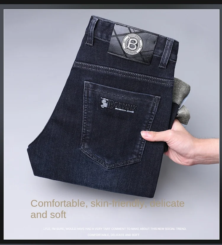 Vaqueros de pierna recta para hombre, de alta calidad, ligeros, de | Ropa de hombre · Omeda.es - Imagen 11