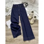 Vaqueros rectos azules para mujer, pantalones de pierna ancha | Ropa de mujer · Omeda.es