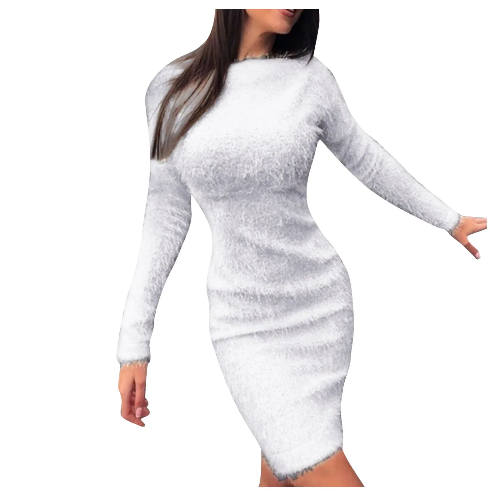 Vestido ajustado para mujer Otoño Invierno elegante tejido rosa de | Ropa de mujer · Omeda.es - Imagen 3