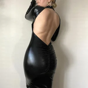 Vestido ajustado para mujer, Sexy, ahuecado, sin espalda, manga | Ropa de mujer · Omeda.es