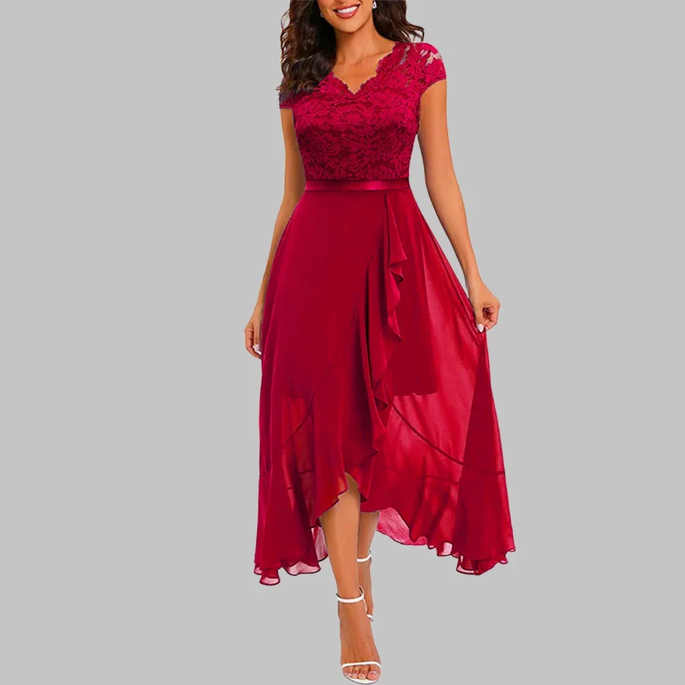 Vestido de fiesta de noche para mujer, vestidos largos de cóctel con | Ropa de mujer · Omeda.es - Imagen 11