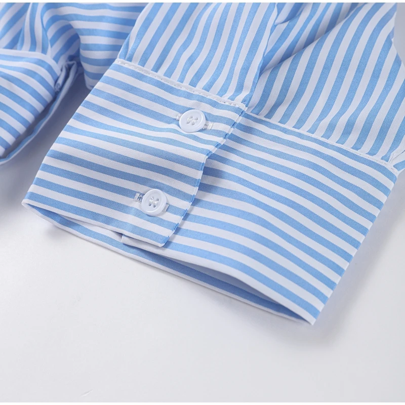 Vestido largo informal a rayas para mujer, vestidos con tapa en la | Ropa de mujer · Omeda.es - Imagen 15