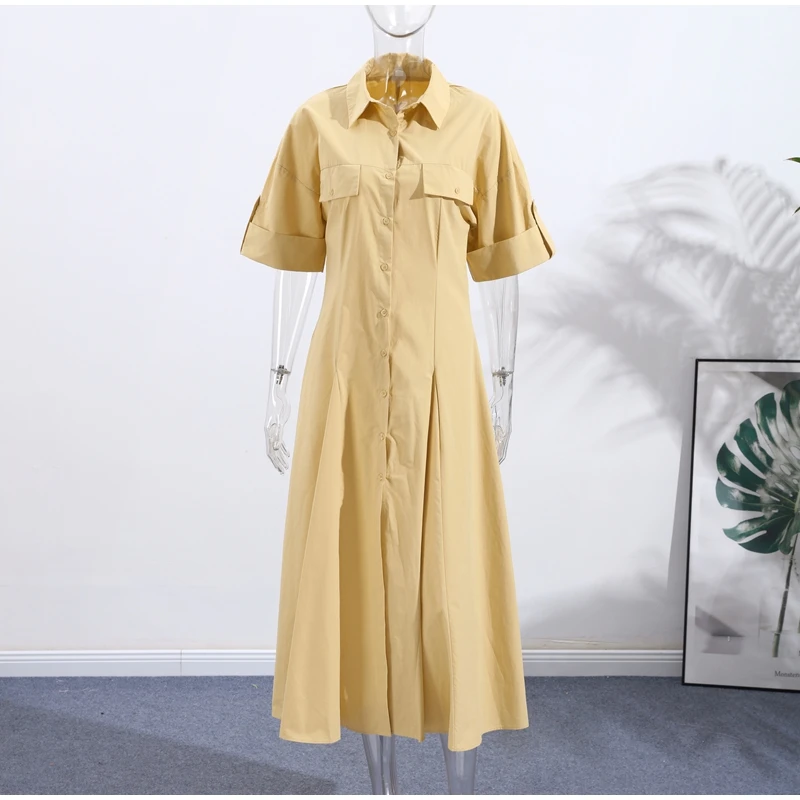 Vestido largo informal a rayas para mujer, vestidos con tapa en la | Ropa de mujer · Omeda.es - Imagen 4