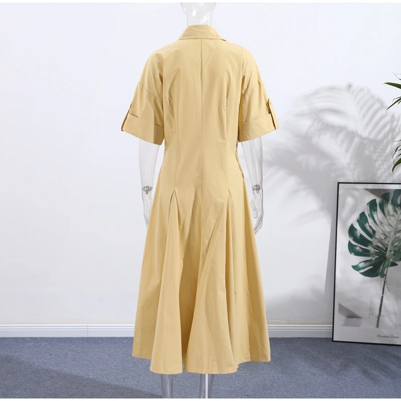 Vestido largo informal a rayas para mujer, vestidos con tapa en la | Ropa de mujer · Omeda.es - Imagen 5