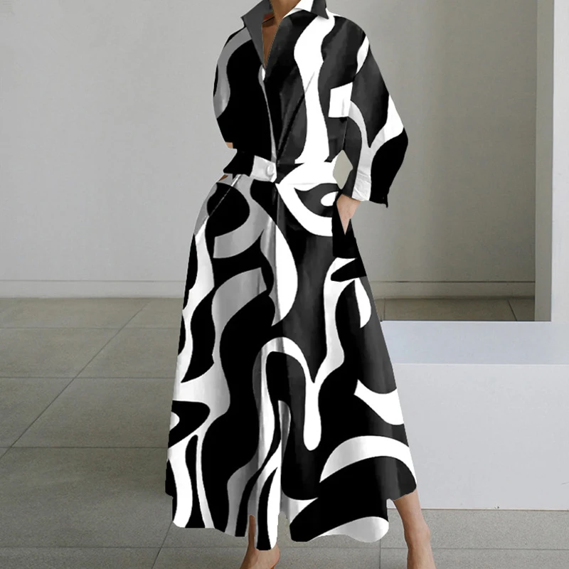 Vestido de manga larga con cuello vuelto para mujer, traje elegante | Ropa de mujer · Omeda.es - Imagen 7