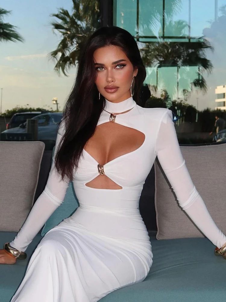 Vestidos de fiesta elegantes para mujer, moda Sexy, liso, mangas | Ropa de mujer · Omeda.es - Imagen 9