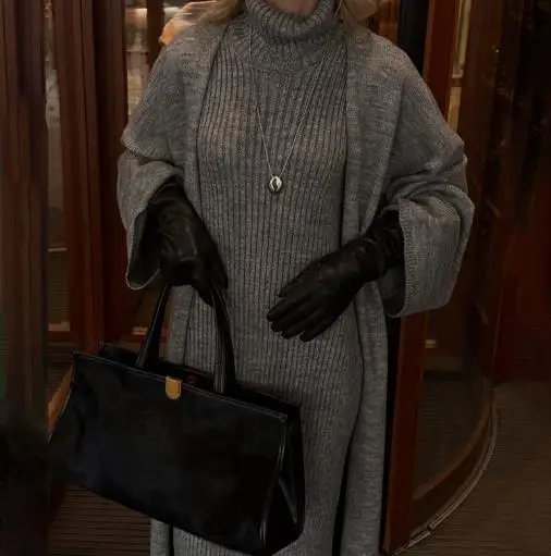 Vestidos de mujer trajes 2025 Otoño/Invierno nueva moda cuello alto | Ropa de mujer · Omeda.es - Imagen 12