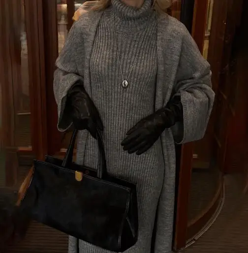 Vestidos de mujer trajes 2025 Otoño/Invierno nueva moda cuello alto | Ropa de mujer · Omeda.es - Imagen 14