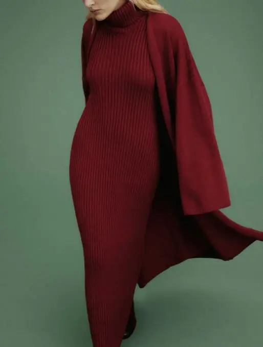 Vestidos de mujer trajes 2025 Otoño/Invierno nueva moda cuello alto | Ropa de mujer · Omeda.es - Imagen 15