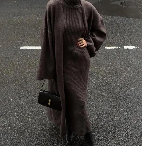 Vestidos de mujer trajes 2025 Otoño/Invierno nueva moda cuello alto | Ropa de mujer · Omeda.es - Imagen 3