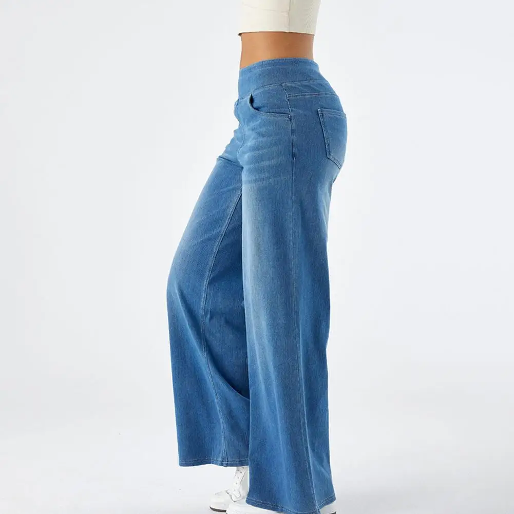 Women Sporty Jeans Streetwear High Waist Flared Jeans With Waistband | Ropa de mujer · Omeda.es - Imagen 10