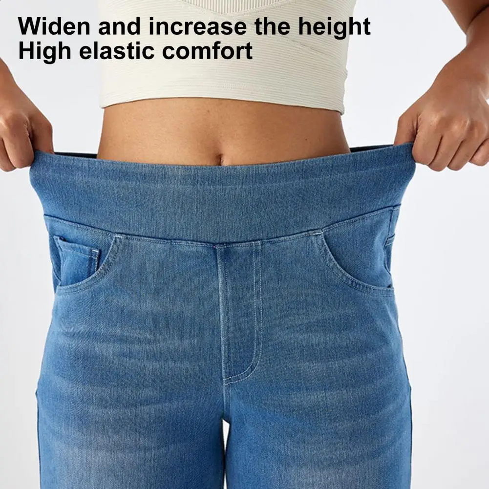 Women Sporty Jeans Streetwear High Waist Flared Jeans With Waistband | Ropa de mujer · Omeda.es - Imagen 12