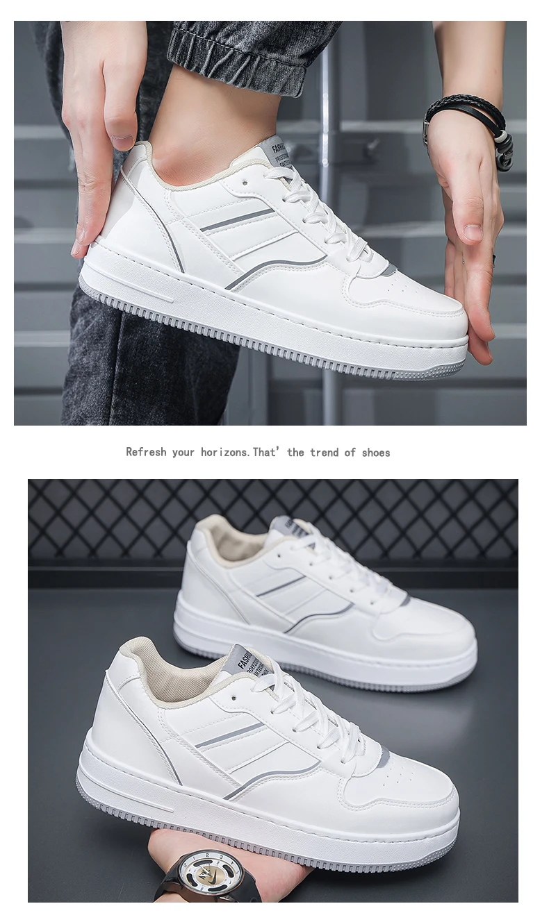 Zapatillas de deporte informales blancas para hombre, zapatos | Zapatos y calzado · Omeda.es - Imagen 13