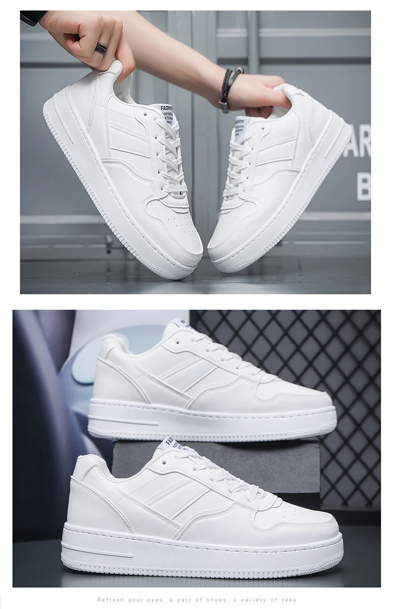 Zapatillas de deporte informales blancas para hombre, zapatos | Zapatos y calzado · Omeda.es - Imagen 18