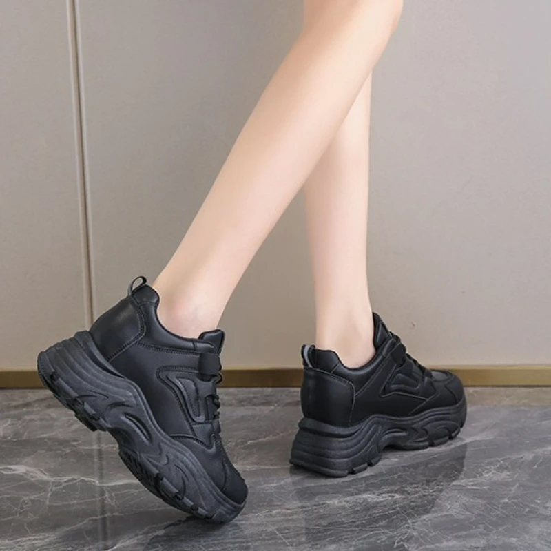 Zapatillas de deporte para mujer, zapatos de plataforma blancos, | Zapatos y calzado · Omeda.es - Imagen 9