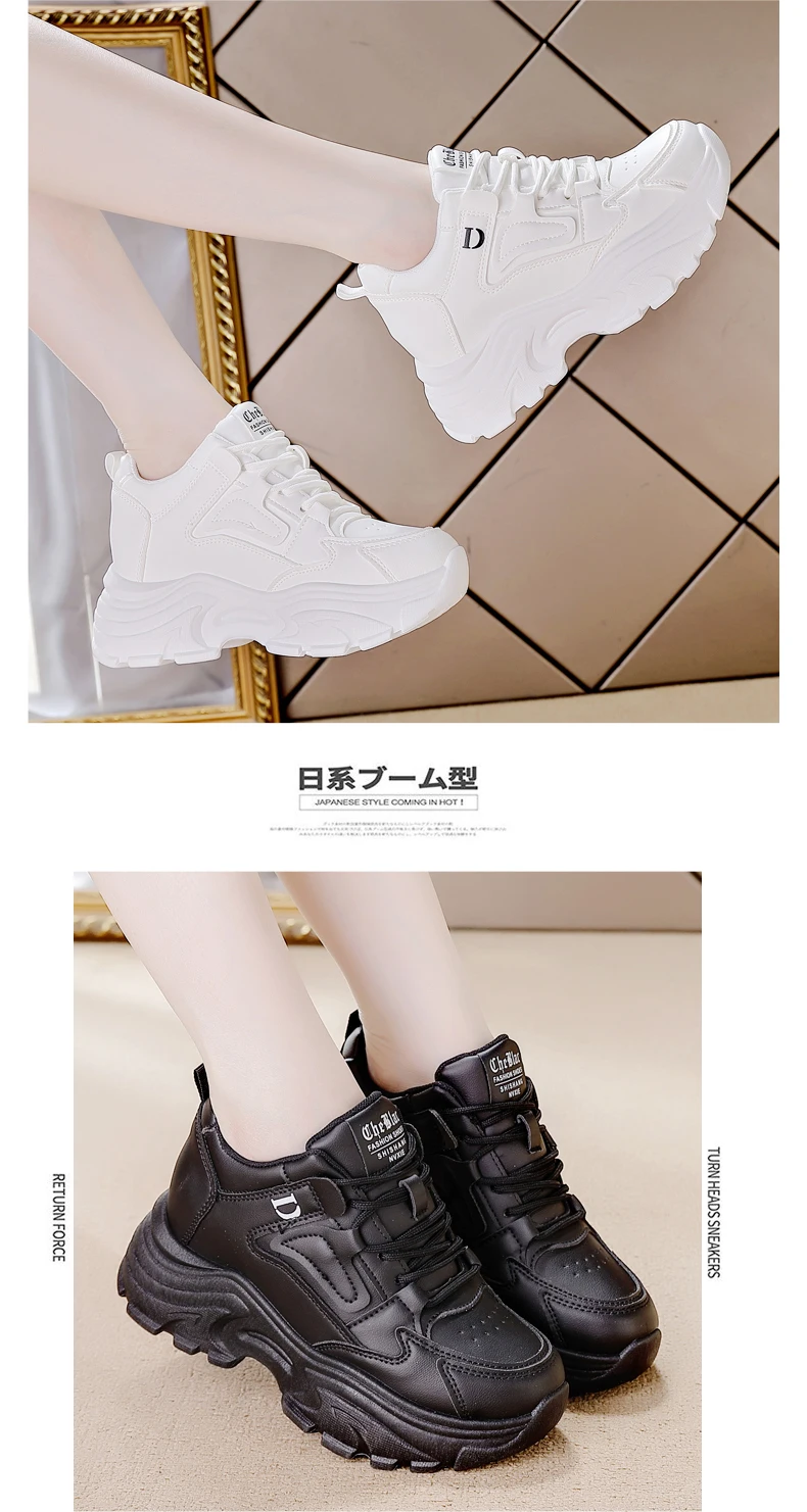 Zapatillas de deporte con plataforma blanca para mujer, zapatos | Zapatos y calzado · Omeda.es - Imagen 10