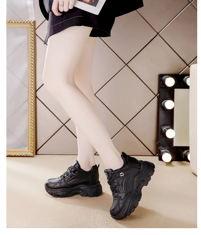 Zapatillas de deporte con plataforma blanca para mujer, zapatos | Zapatos y calzado · Omeda.es - Imagen 13