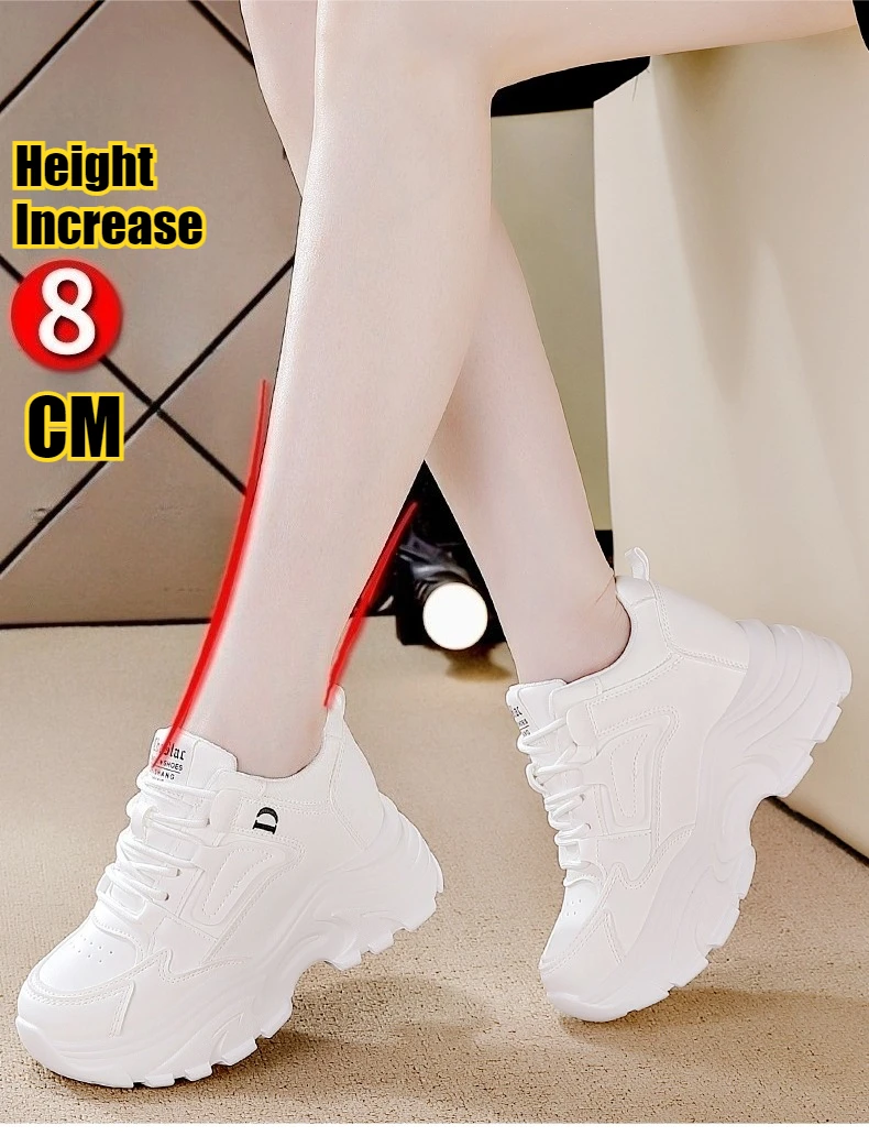 Zapatillas de deporte con plataforma blanca para mujer, zapatos | Zapatos y calzado · Omeda.es - Imagen 3