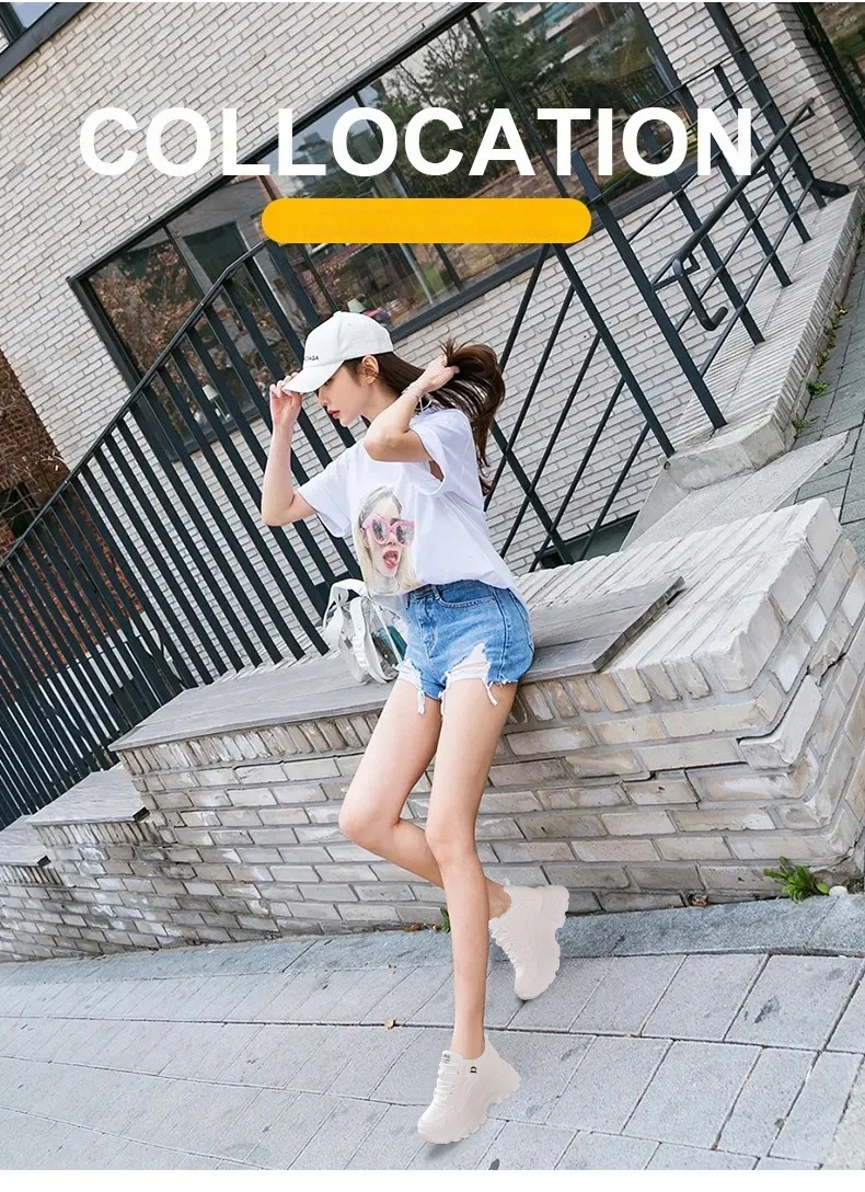 Zapatillas de deporte con plataforma blanca para mujer, zapatos | Zapatos y calzado · Omeda.es - Imagen 4