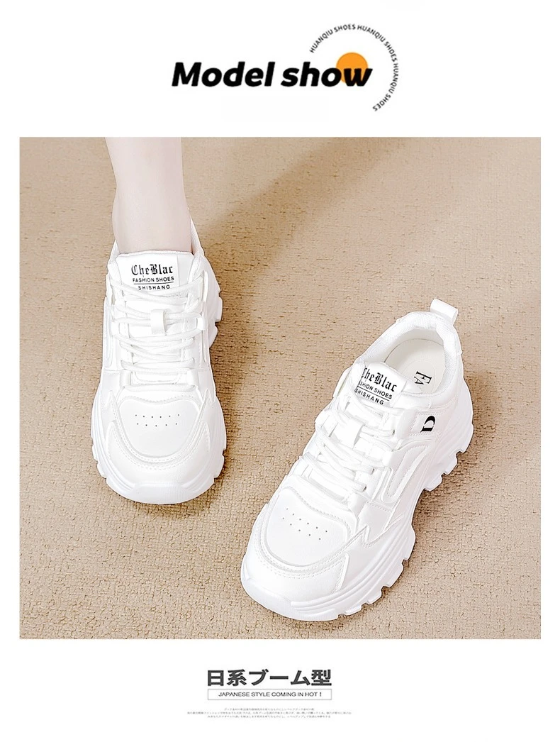 Zapatillas de deporte con plataforma blanca para mujer, zapatos | Zapatos y calzado · Omeda.es - Imagen 6