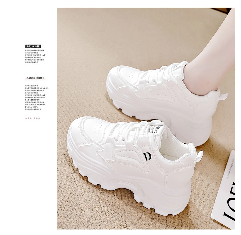 Zapatillas de deporte con plataforma blanca para mujer, zapatos | Zapatos y calzado · Omeda.es - Imagen 8