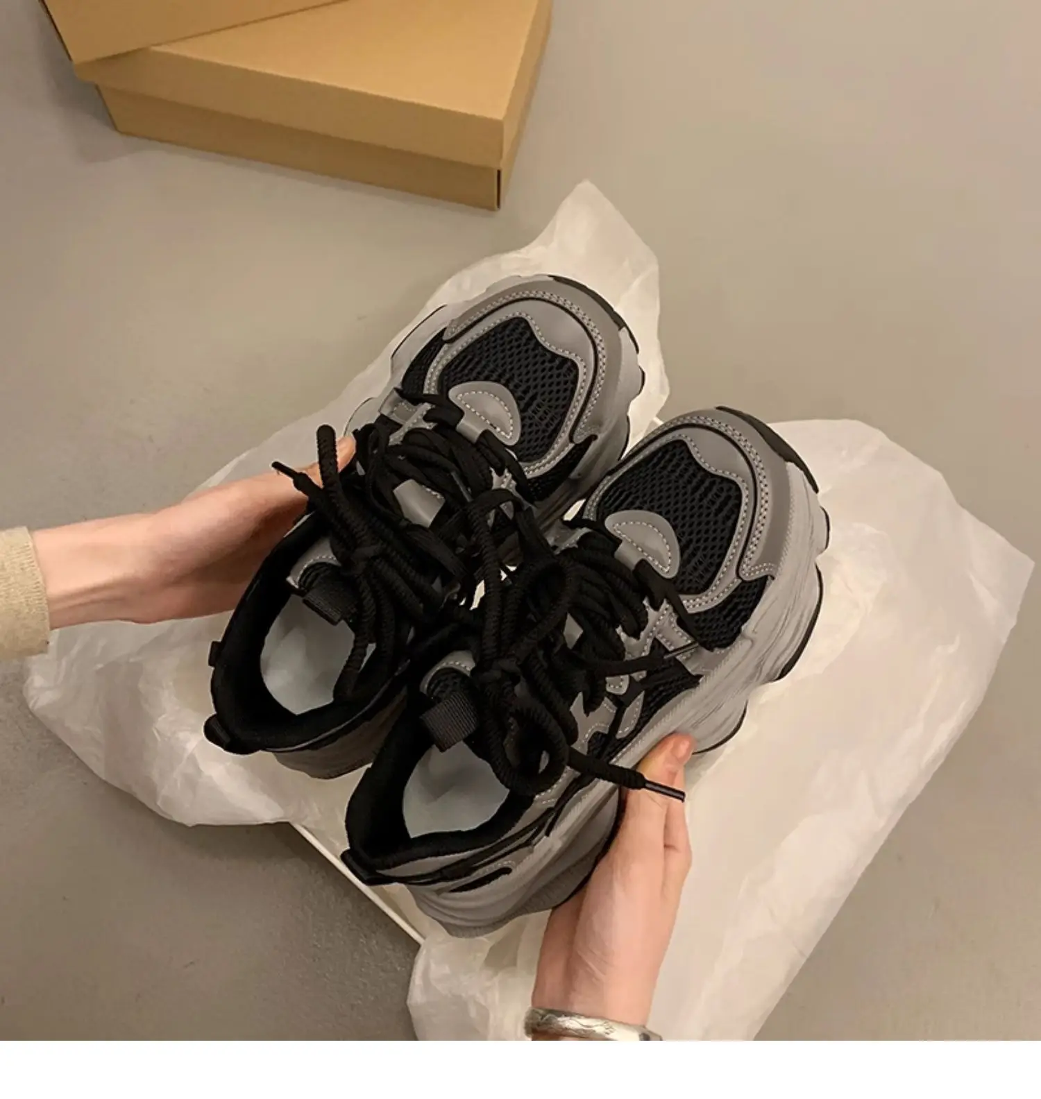 Zapatillas de deporte con plataforma gruesa para mujer, moda de | Zapatos y calzado · Omeda.es - Imagen 15