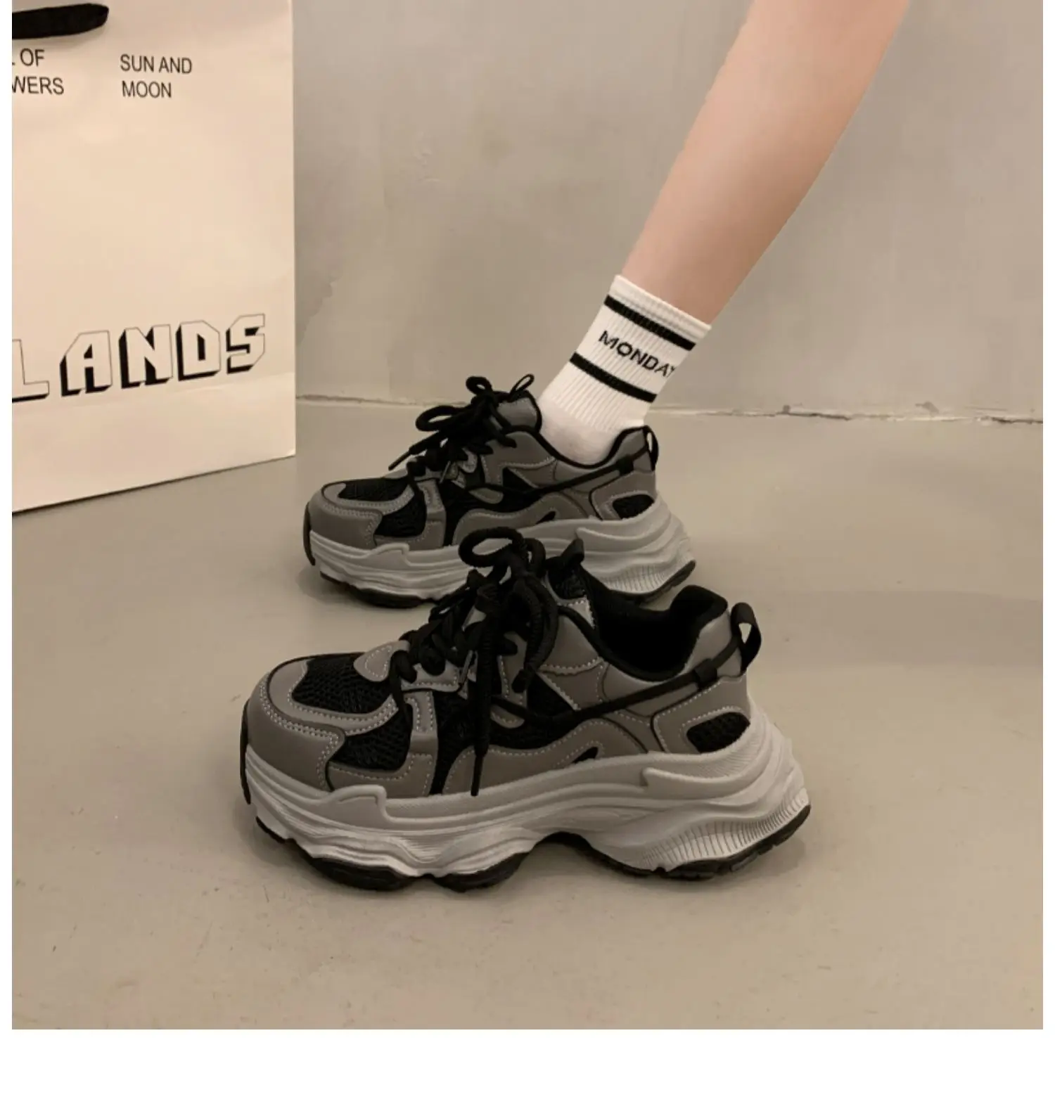 Zapatillas de deporte con plataforma gruesa para mujer, moda de | Zapatos y calzado · Omeda.es - Imagen 7