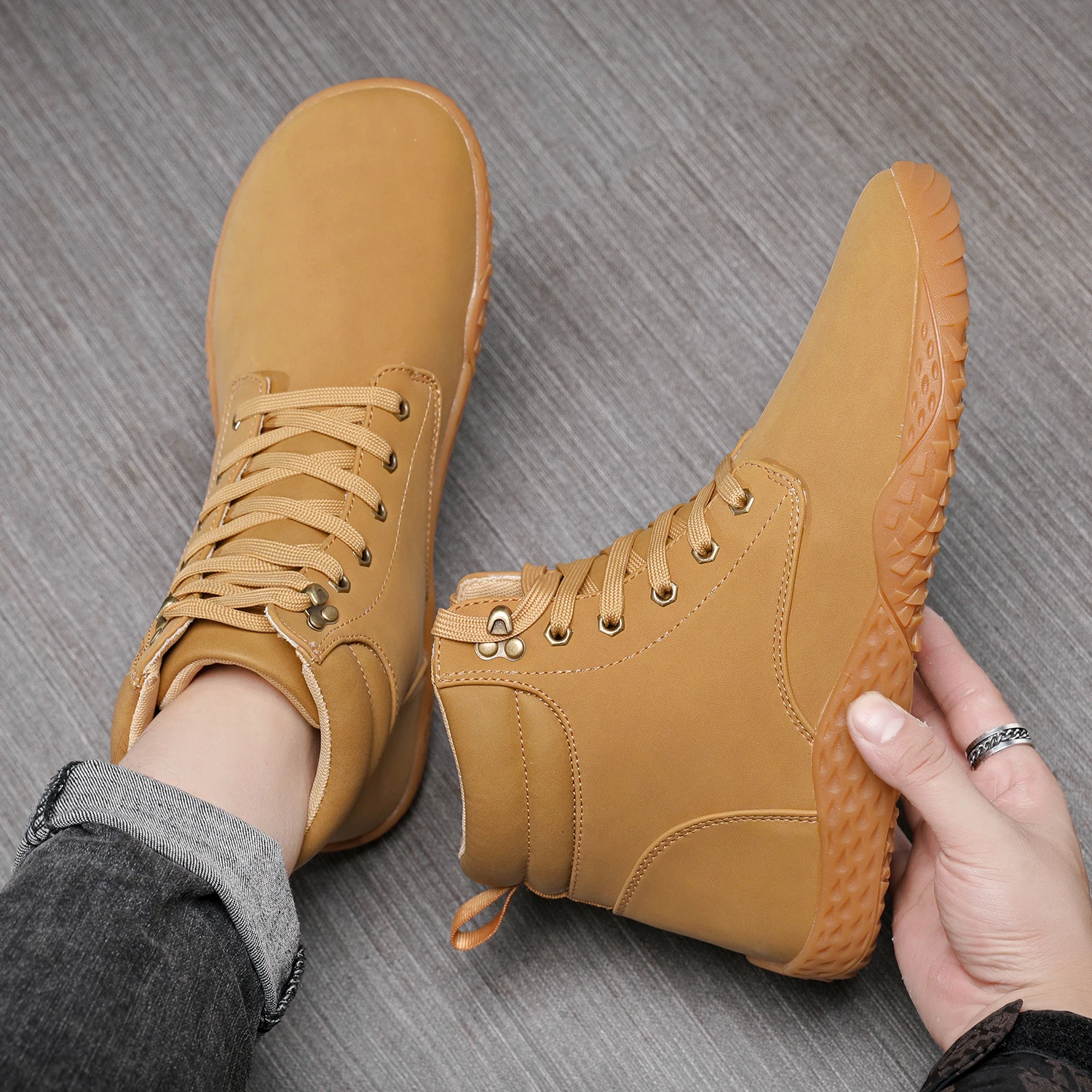 Zapatos descalzos para adultos, entrenador cruzado, punta ancha, | Zapatos y calzado · Omeda.es - Imagen 17