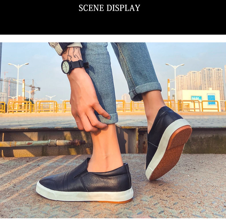 Zapatos informales de cuero para hombre, mocasines sin cordones de | Zapatos y calzado · Omeda.es - Imagen 10