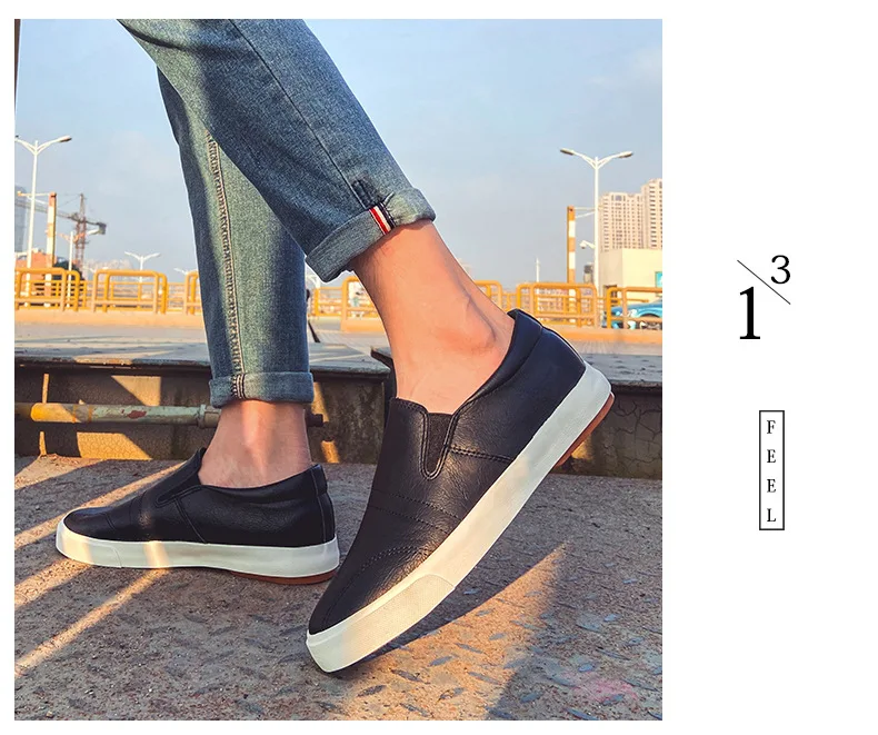 Zapatos informales de cuero para hombre, mocasines sin cordones de | Zapatos y calzado · Omeda.es - Imagen 11