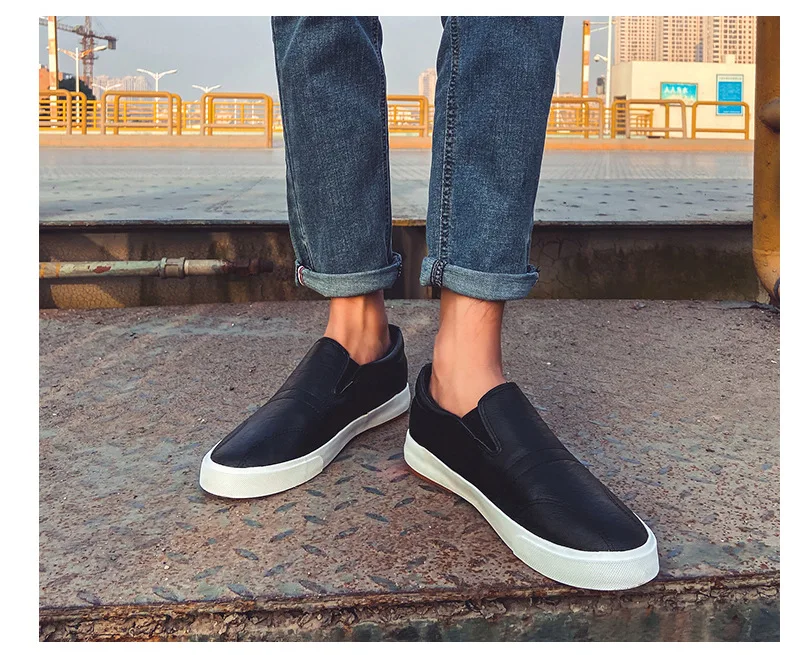 Zapatos informales de cuero para hombre, mocasines sin cordones de | Zapatos y calzado · Omeda.es - Imagen 13