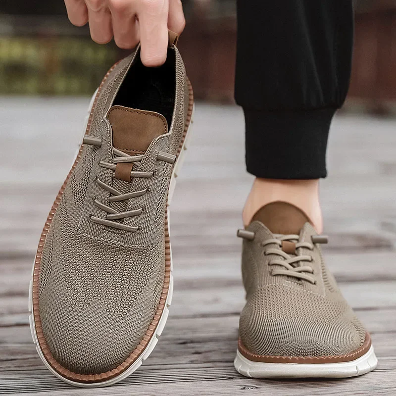 Zapatos informales para hombre, zapatos planos clásicos transpirables | Zapatos y calzado · Omeda.es - Imagen 2