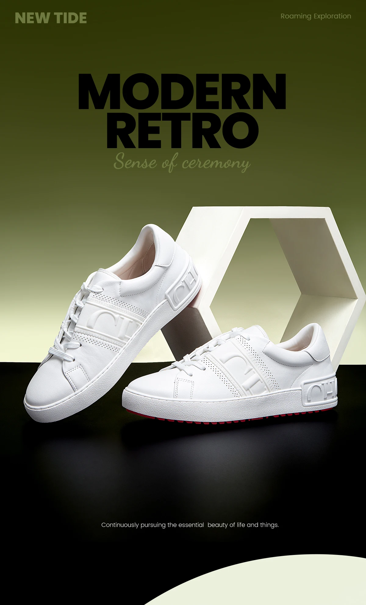 Zapatos informales para mujer, zapatos de tablero plano blanco, | Zapatos y calzado · Omeda.es - Imagen 2