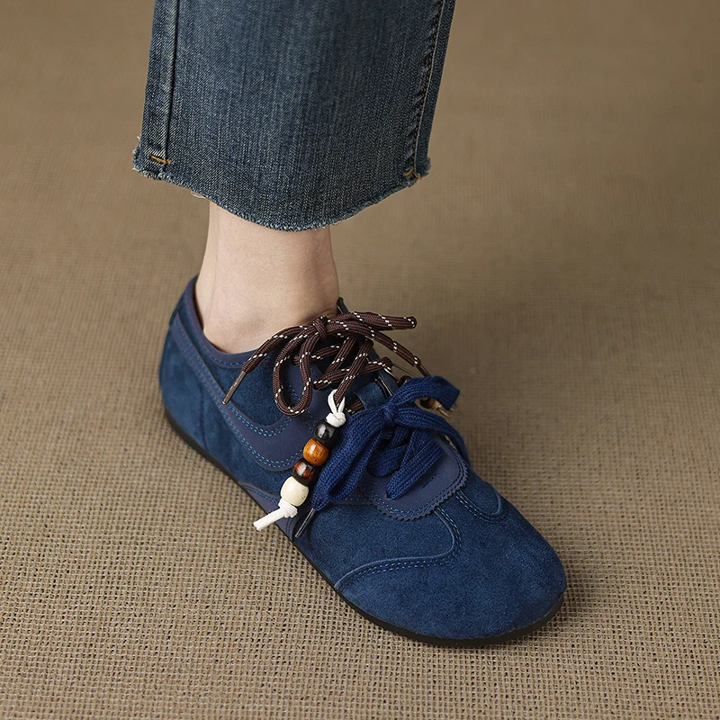 Zapatos de mujer, zapatillas planas informales, punta redonda, | Zapatos y calzado · Omeda.es - Imagen 7