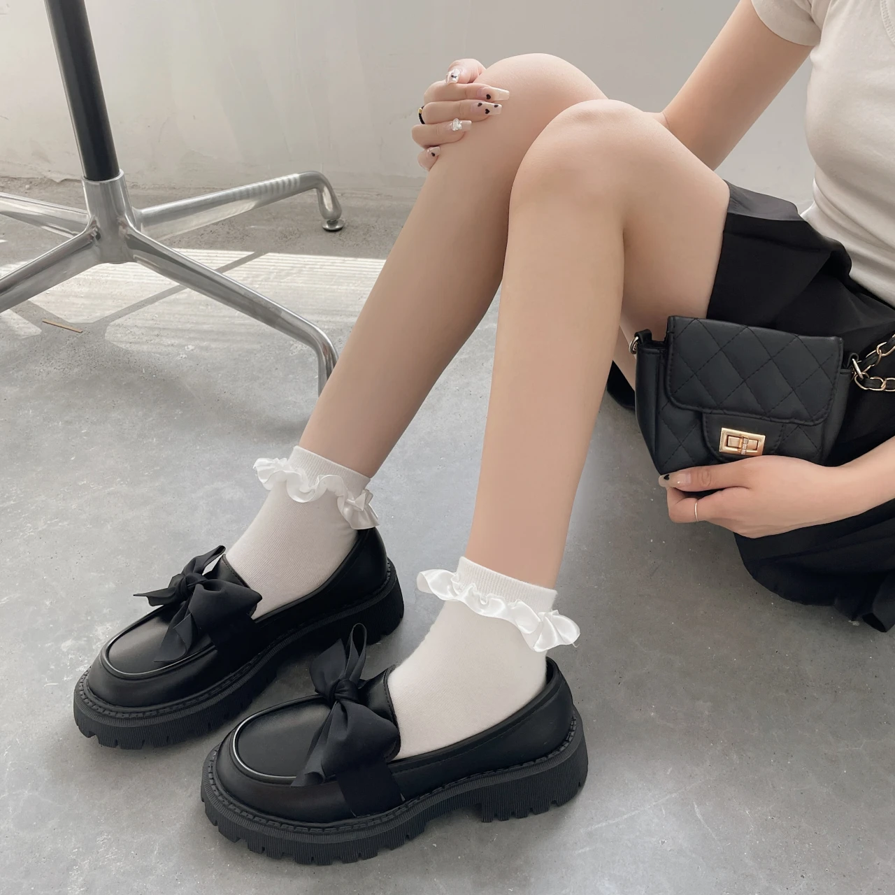 Zapatos planos de cuero con lazo para mujer, mocasines de tacón | Zapatos y calzado · Omeda.es - Imagen 14