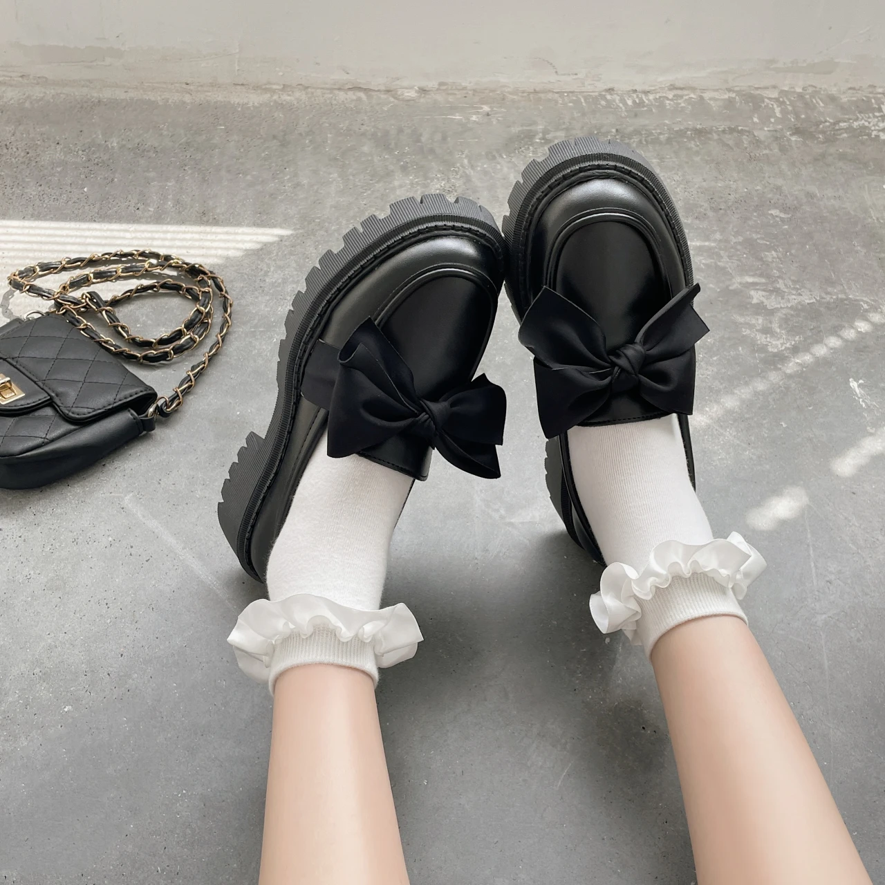 Zapatos planos de cuero con lazo para mujer, mocasines de tacón | Zapatos y calzado · Omeda.es - Imagen 16